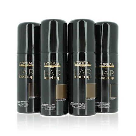 Rodcorrektorspray - L'Oréal Professionnel - Hair Touch Up - Sort - 75ml - Unisex