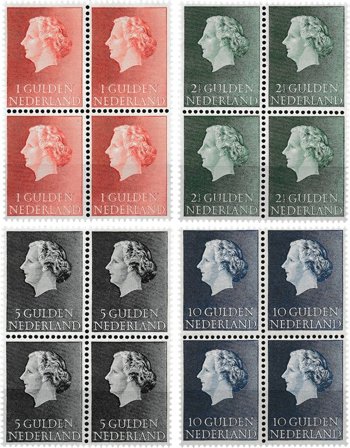 Holland 1954-1967 - NVPH 637-640 - 4-blok - Postfrisk