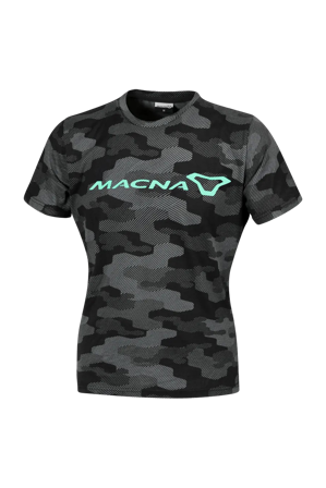 T-Shirt Macna Dazzle Logo 2.0 Nero Grigio/Verde Menta M