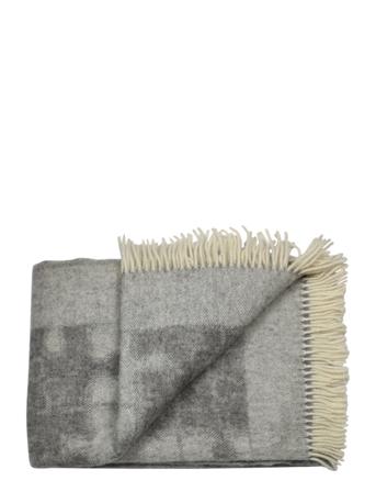 Laura 140X240 Cm Home Textiles Cushions & Blankets Blankets & Throws Grey Silkeborg Uldspinderi