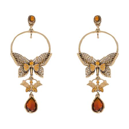 Alberta Ferretti Earrings M_A3806_0184_1078 Gul, Dame Øreringe, Størrelse: ONE Size