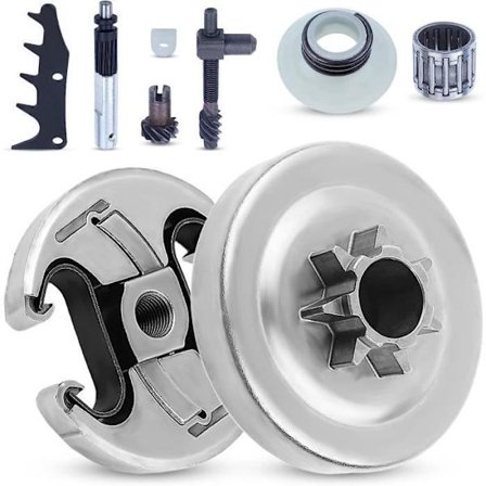 .325 "7T Kytkin rumpu Husqvarna 340 345 445 450 Yhteensopiva Jonsered 2145 2150 Kaasun telapalat pignonilla