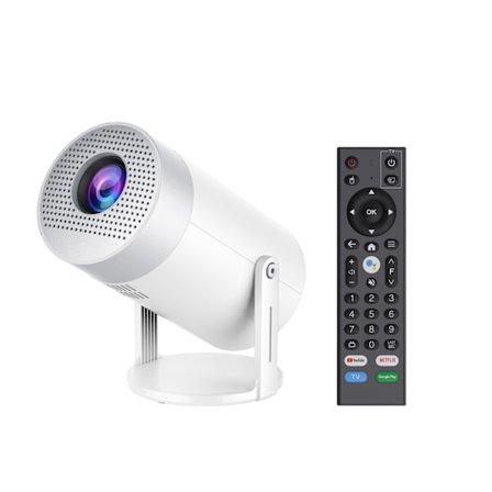 Projektor 4K Android 12 Dual WiFi6 300 Ansi Bt5.0 1080p 1280*720p - MG50 Hvit