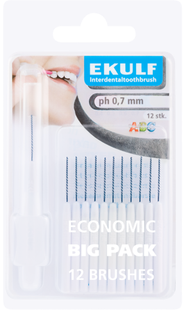 Ekulf ph 0,7 Mellomromsbørster 12 stk
