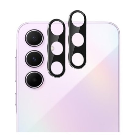 [2-Pakkaus] Samsung A55 5G Karkaistu Lasilinssisuoja - Musta
