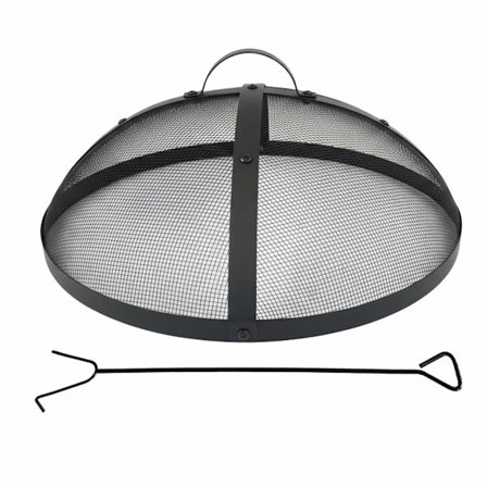 Nuotiopaikka Kipinäsuoja, Pyöreä Metalliverkko, Sisältää Sähkötuhkan