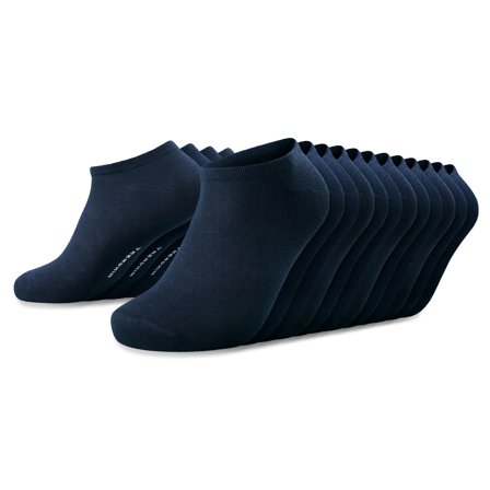FreeFeel | Pack de 12 pares de calcetines tobilleros de bambú en azul royal for Men