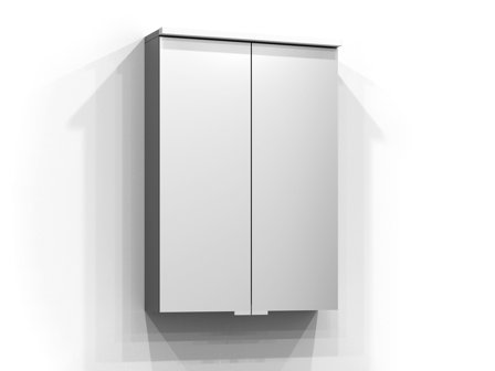 Svedbergs Bloc Spegelskåp med LED-belysning Grå, Badrum