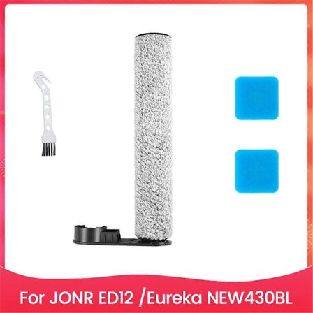 4 STK Hovedbørste og Svampesæt Erstatning for ED12 NEW430BL Gulvskrubber Reservedele Hovedbørste