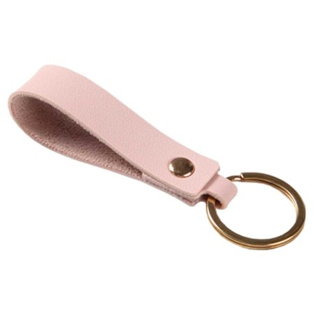 Håndlaget Eco Leather Key Ring PU Leather Leather Pink Gold