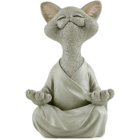Nyckfull katt Buddha, en gåva till kattälskaren