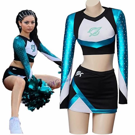 Maddy Euphoria Cheerleader Uniform Kjole Maddy Perez Outfit Cosplay Kostyme Skole Jenter Kvinner Musikalsk Idrettslagsdrakt D_ia