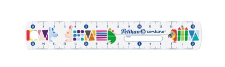 PELIKAN Lineal Combino bruchsicher 15cm