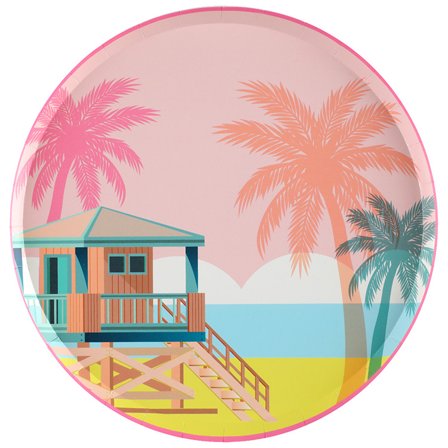 Summer Party Papperstallrik 10-pack