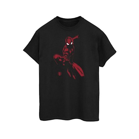 Spider-Man Herr Shadow Bomull T-shirt XXL Svart