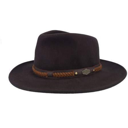 MJM Hats - Brun western Hatt - Freedom Wool Felt Dark Brown Western @ Hatstore