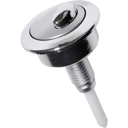 Dubbelspolningsknapp för Toalett – Krom Finish – Toalettanktryckknapp för 3/6-liters Spolning – Enkel Installation