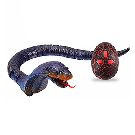 Fjernstyrt elektrisk slangeegg kobra barn leker skøyerstrek skremme leker slangemodell