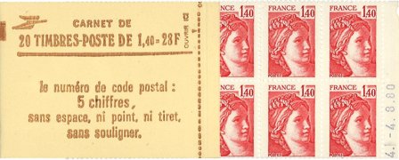 Frankrig 1980 - Frimærkehæfte YT 2102-C7 - Postfrisk