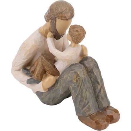 Min far Figur Far og søn Figur Far og søn Statue Ny