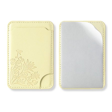 Telefon Baksida Kort Väska Korthållare GUL