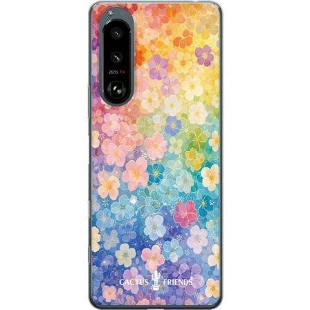 Yhteensopiva Puhelinkuori Sony Sony Xperia 5 III Cactus and Friends – RainbowBloom