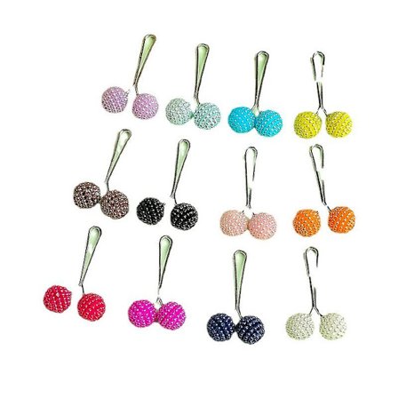 12 st Hijab-nål Sjalnål Shawl-klämmor Metall Shawl-nål Broschnål för kvinnor Slumpmässig färg