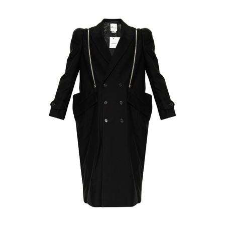 Comme des Garçons, Double-breasted coat Zwart, Dames, Maat:S