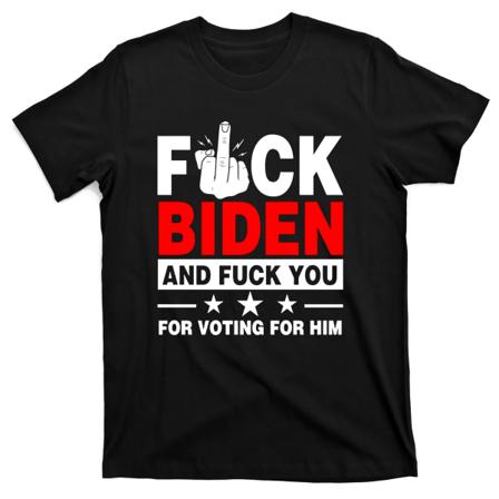 Knulla Biden och knulla dig för att du röstade på honom T-shirt XXL