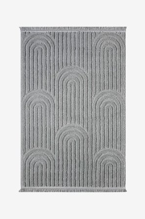 Hanah Home - Matto-Janerio - Harmaa - Sileät matot - 120X170 - - Homeroom