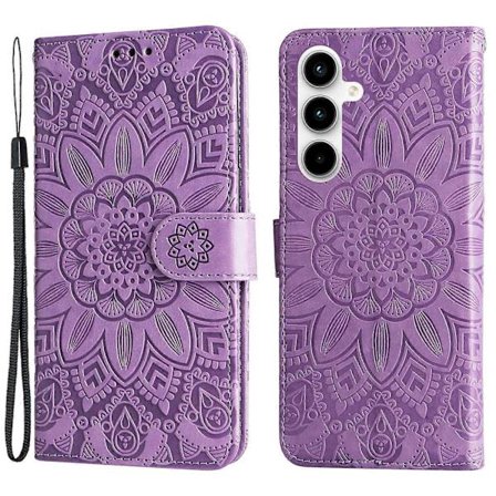 Telefondeksel for Samsung Galaxy A35 5G Etui Innprentet Lommebok PU Lærdeksel