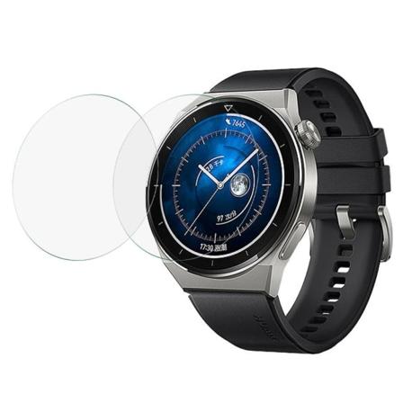 2Pcs Huawei Watch GT 3 Pro 46mm arc edge skærmbeskytter af hærdet glas Transparent