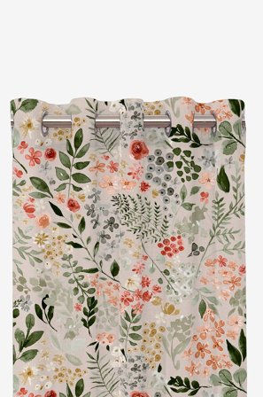 Redlunds - Oljelengder - Beige - Maljegardiner - 140X240 - Fra Homeroom
