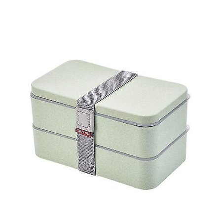 Halm Dubbla Lager Lunchsked Hälsosamt Material Mikrovågsugn Vete