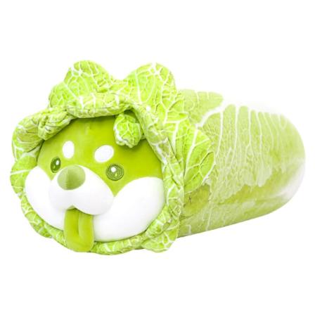Grönsakstomte Kål Hund plysch leksak fylld tecknad docka Söt heminredning Kudde prydnad för bil kontor Caigou Pillow 55cm