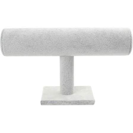Armbåndstativ, Fløyel Scrunch Organizer, T-Bar Display Holder Organizer, Smykker Armbånd Display Stativ, Armring Klokke Holder Organizer