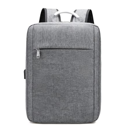 Kvinner jente ryggsekk skulderveske skolesekk Matchende lerret Stor kapasitet Reisedatamaskin Vannavvisende Business Pendling Gray 29*11*40cm