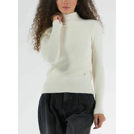 Guess, Turtlenecks Wit, Dames, Maat:S,Viscose