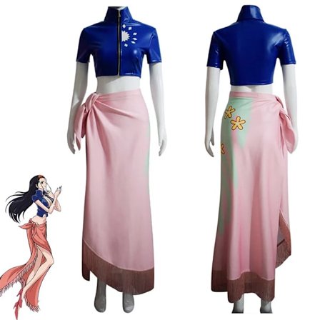 Anime Cosplay Costume Dress Outfits Nico Robin Carnival Suit Custom Halloween Party Suuit Costumes For Girl Blue Z