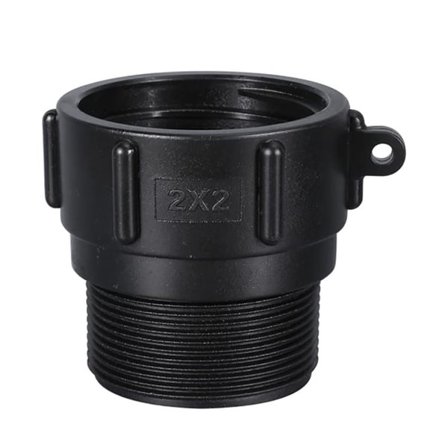 Kytkentäadapteri IBC-säiliölle S60x6mm 2'' kierteeseen 2-pakkaus