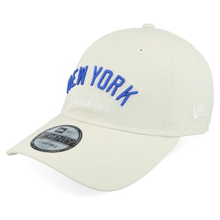 New Era - MLB Bege unconstructed Boné - New York Yankees MLB Wordmark 9TWENTY Stone Dad Cap @ Hatstore
