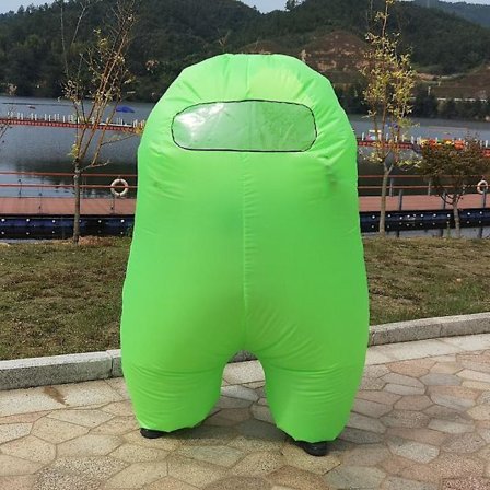 Halloween Oppblåsbar Among Us Kostyme For Barn Voksne Blow Up Suit Morsom Cosplay Astronaut Disfraz Gonflable SUS Crewmate Gave A