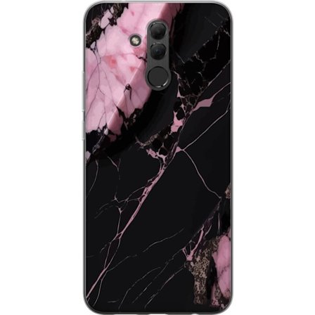 Kompatibelt Mobilskal till Huawei Mate 20 lite Svart rosa marmor
