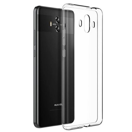 Skydda Huawei Mate 10: Tunt, Transparent Silikonskal