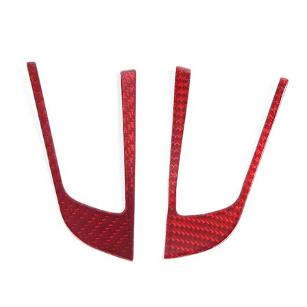 2 STK Kulfiber Rat Knap Trim Ramme Indvendigt Dæksel Passer til Alfa Romeo Giulia/Stelvio 17-19