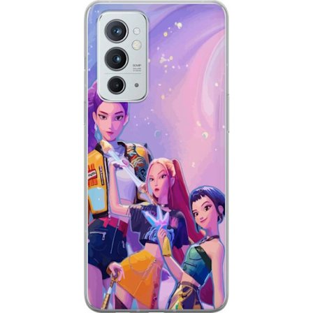 Kompatibelt Mobildeksel til OnePlus 9RT 5G Futuristiske popdamer i neonfarger med magiske detaljer mot en drømmeaktig galaksebakgrunn