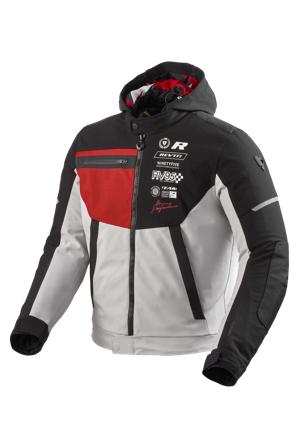 REV'IT! Haste H2O MC-jacka Svart/Röd XL
