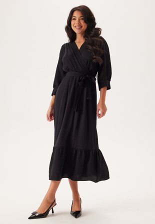 BUBBLEROOM - Puff Sleeve Structured Dress - XS