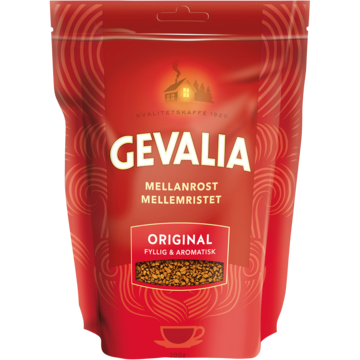 Snabbkaffe Gevalia Mellanrost Instant Refill 200g