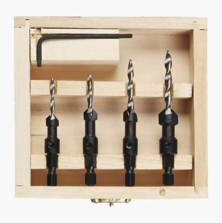 Borrförsänkarsats 4 st.